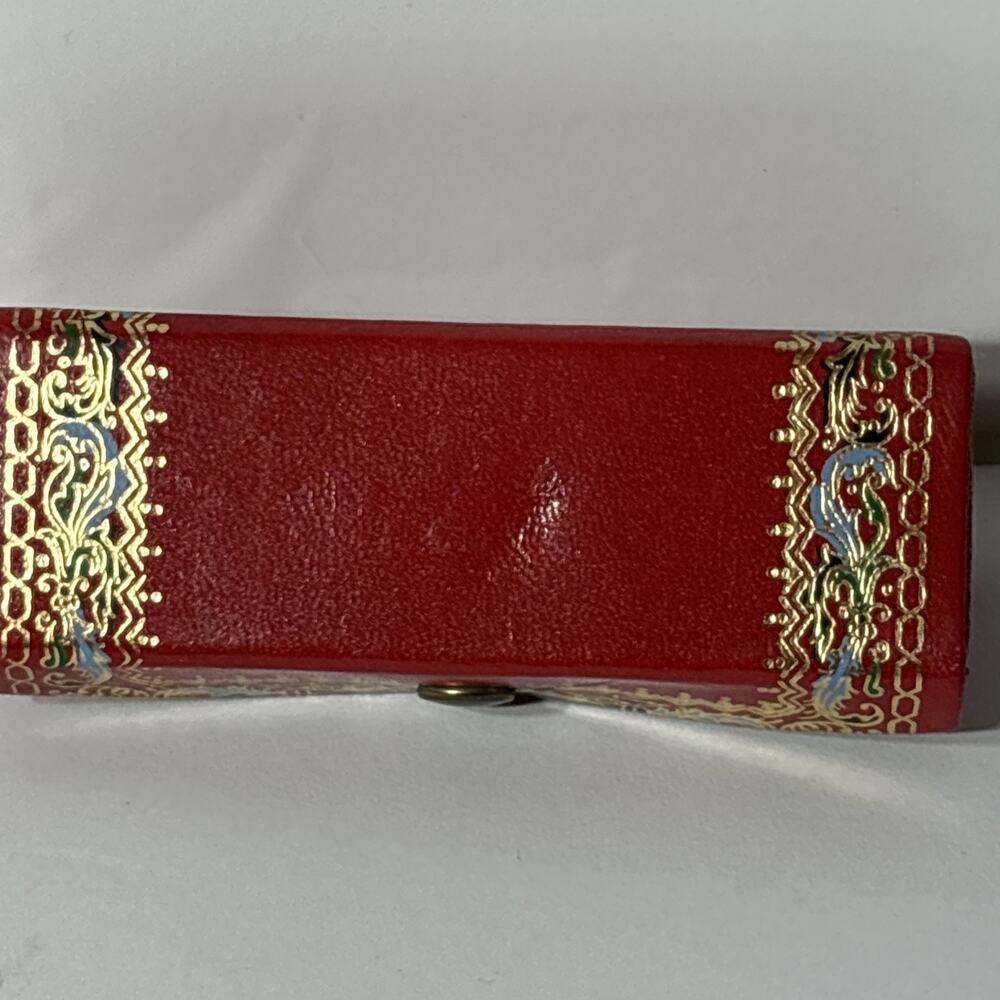 LIPSTICK CASE WITH MIRROR GENUINE LEATHER MADE IN ITALY - Picture 2 of 9